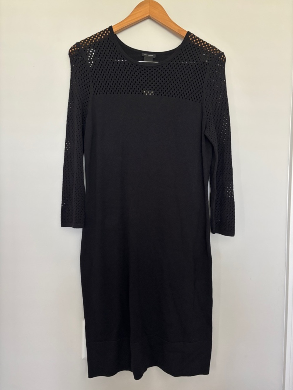 Ann Taylor Black Knit Dress Sz S NWT